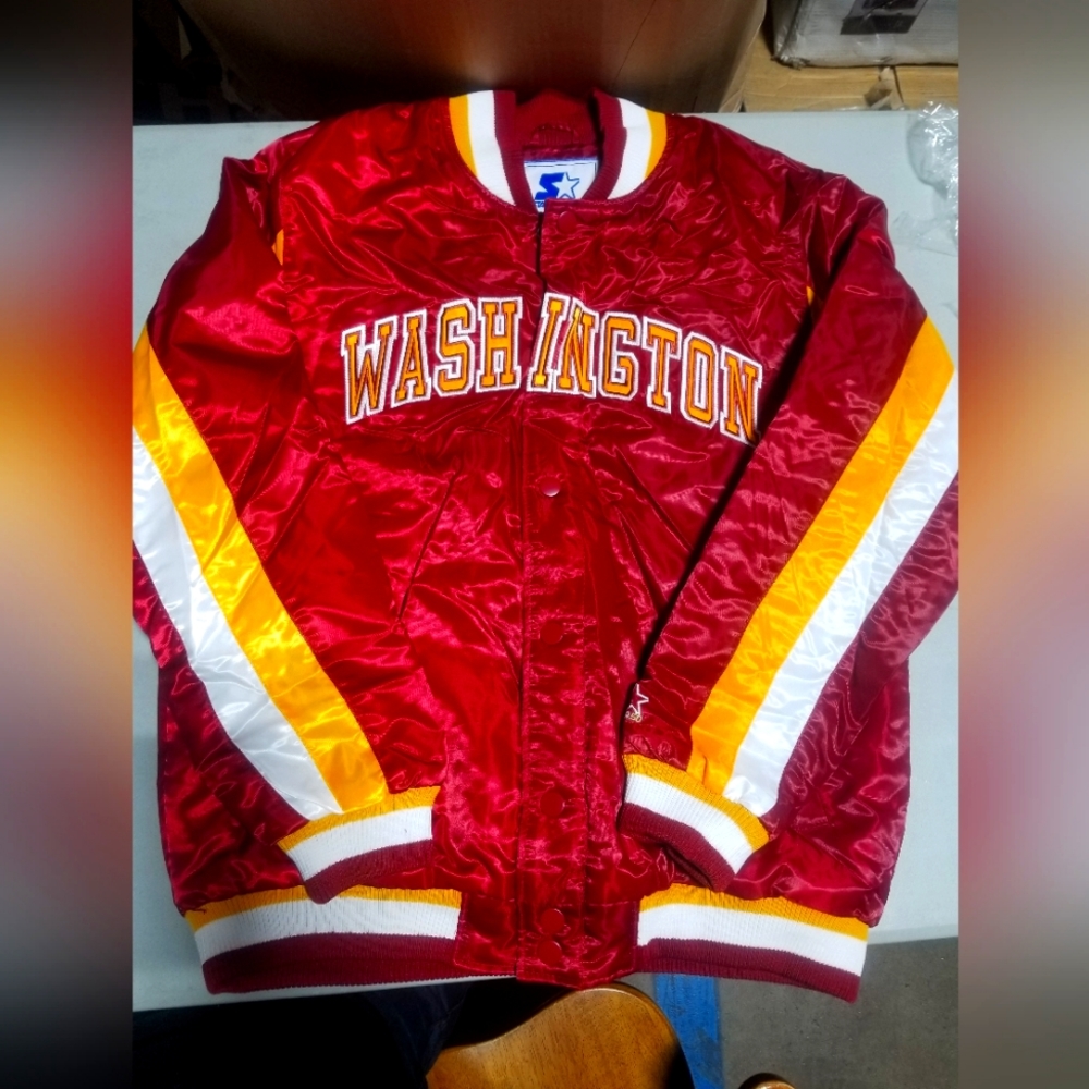 Washington NFL Starter Locker Room Varsity Full-Snap Satin Jacket